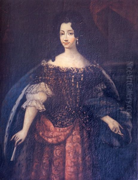 Portrait ofAnne Marie d'Orleans(1669-1728) Oil Painting by Unidentified painter