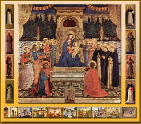 San Marco Altarpiece Oil Painting by Fra Angelico