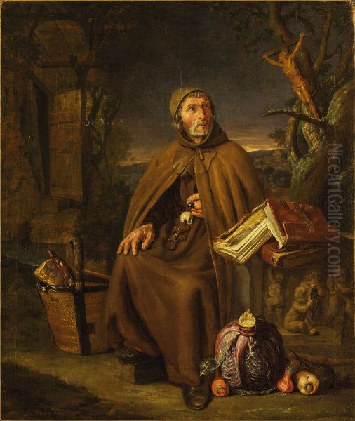 Friar with Cross of Caravaca Oil Painting by Pieter Snyers