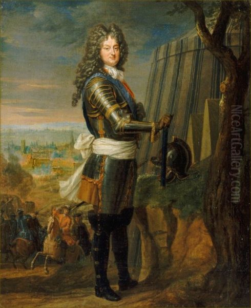 The Regent of France, Philippe d'Orleans (1674-1723) Oil Painting by Jean-Baptiste Santerre