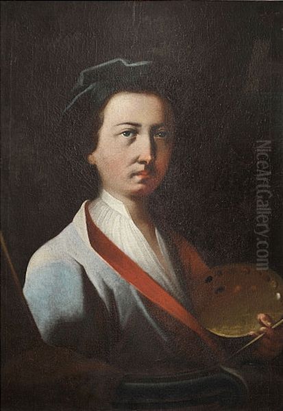 Self-portrait Oil Painting by Johann Evangelist Holzer