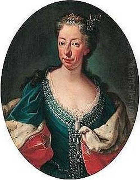 Portrait of Anne Marie d'Orleans (1669-1728) Oil Painting by unknown