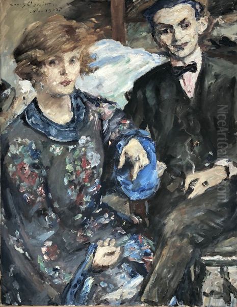 Portrait Erich Goeritz and his wife Oil Painting by Lovis Corinth