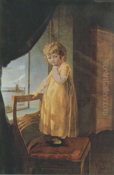 The little Perthes Oil Painting by Philipp Otto Runge