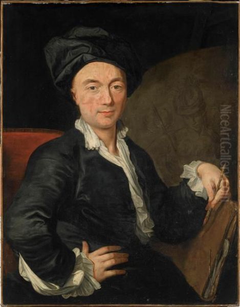 Self-portrait Oil Painting by Jean-Baptiste Pater