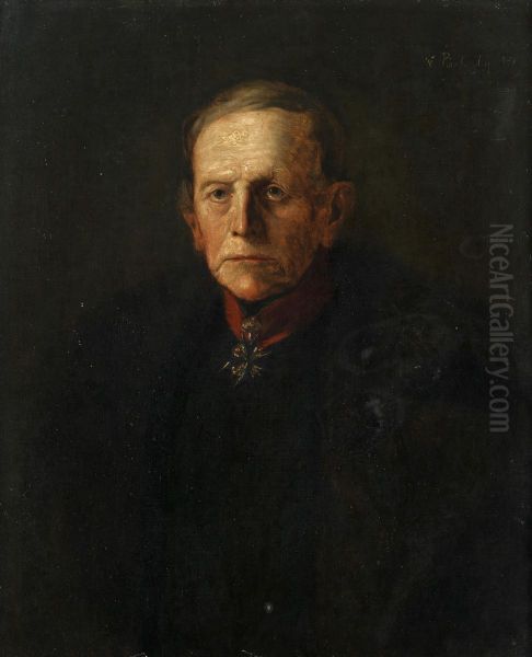 Portrait of Helmuth Karl Bernhard Graf von Moltke Oil Painting by Vilma Lwoff-Parlaghy