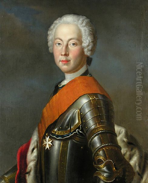 Portrait ofFrederick, Margrave of Brandenburg-Bayreuth(1711-1763) Oil Painting by Georg Lisiewski