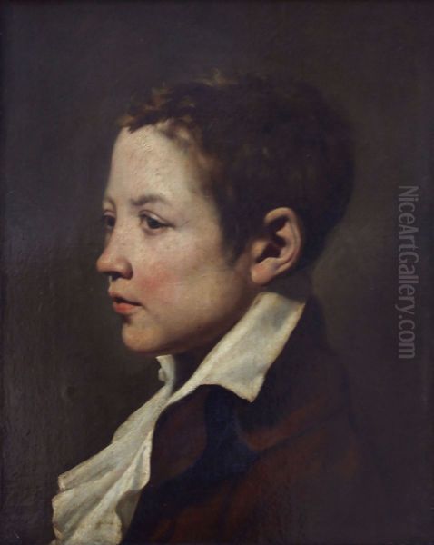 Portrait of a boy Oil Painting by Jacques-Louis David