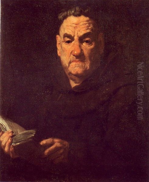 Portrait of Fra Raffaello da Lugagnano Oil Painting by Gaspare Traversi