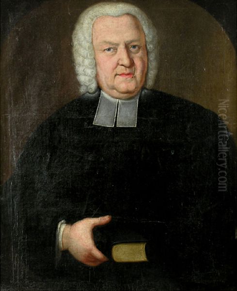 Portrait of Johann Christoph Fischer Oil Painting by Unidentified location