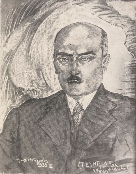 Portret Adama Szarskiego Oil Painting by Stanislaw Ignacy Witkiewicz