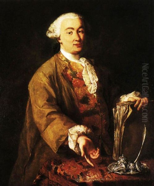 PlaywrightCarlo Goldoni(1707-1793) Oil Painting by Alessandro Longhi