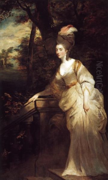 Portrait of Georgiana, Duchess of Devonshire Oil Painting by Joshua Reynolds