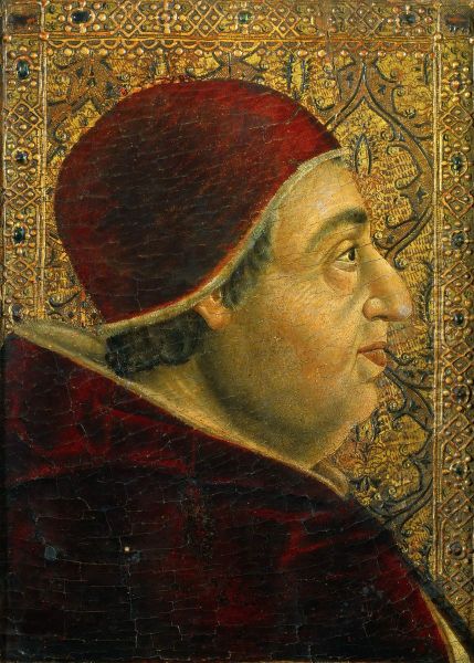 Portrait of Alexander VI (Borgia, 1492-1503) Oil Painting by Pedro Berruguete