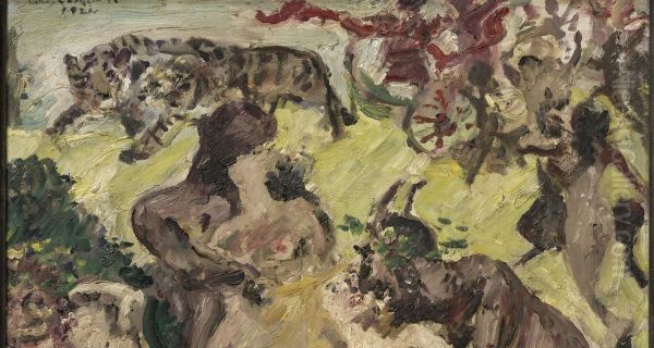 Bacchanal Oil Painting by Lovis Corinth