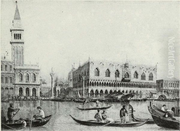 The Ducal Palace Oil Painting by Canaletto