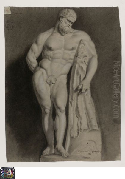 Farnese Hercules Oil Painting by Louis van de Casteele