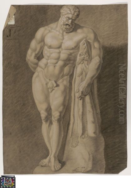 Farnese Hercules Oil Painting by Frans Fleminck