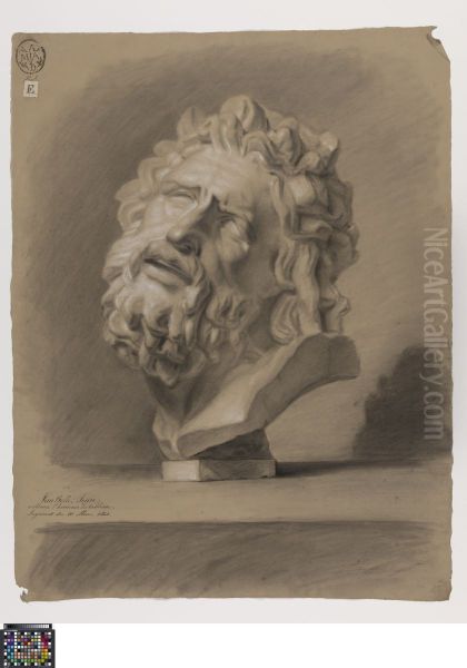 bust of Laocoon Oil Painting by Jean Van Belle