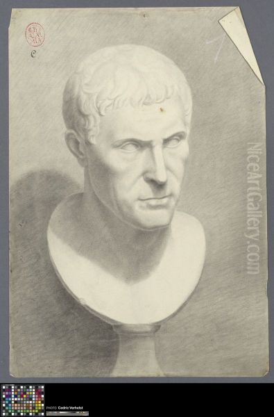 bust of Julius Caesar Oil Painting by Musea Brugge