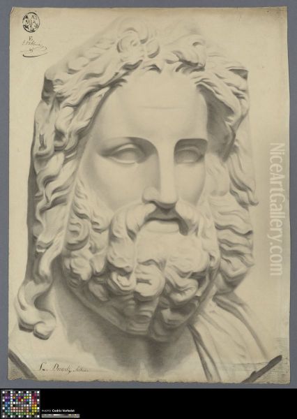 bust of Zeus of Otricoli Oil Painting by Arthur Duwelz