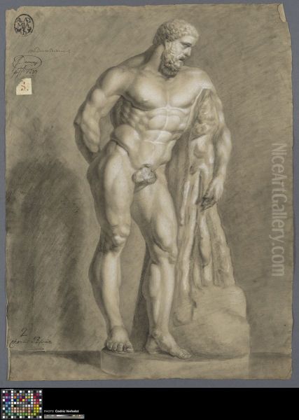 Farnese Hercules Oil Painting by Charles Recour