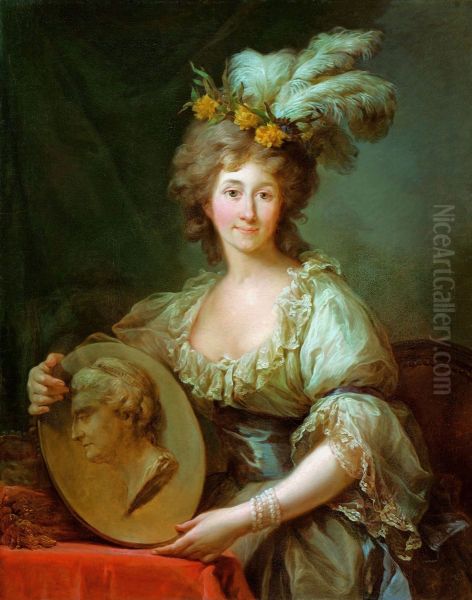 Portrait of Anna Charlotta Dorothea Biron, Princess of Courland Oil Painting by Marcello Bacciarelli