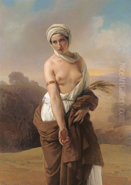 Ruth Oil Painting by Francesco Hayez