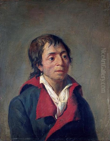 Portrait of Jean-Paul Marat (1743-1793) Oil Painting by Jean-Francois Garneray