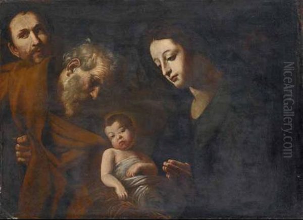 Sacra Famiglia Oil Painting by Giovanni Battista Caracciolo