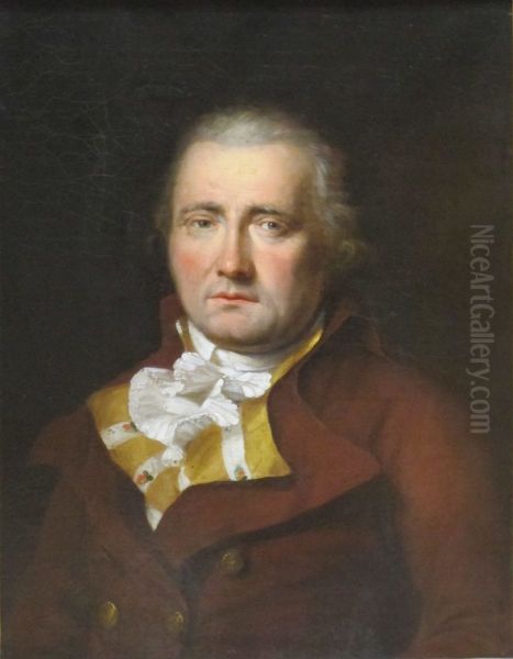 Portrait of Joannes Arnoldus Anthonius Tuerlinckx Oil Painting by Charles Pierre Verhulst