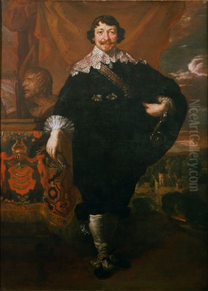 Portrait of the mayor Johann Maximilian zum Jungen Oil Painting by Joachim von Sandrart the Elder