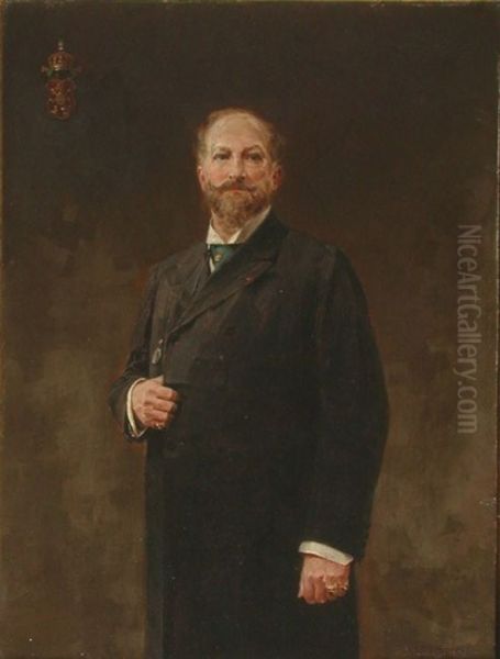 Ferdinand Ier roi des Bulgares Oil Painting by Jaroslav Vesin