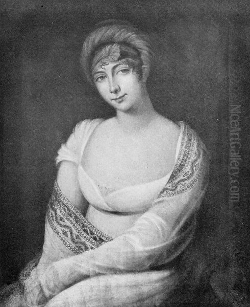 Portrait of Maria Uvarova (1773-1810) Oil Painting by Janos Rombauer