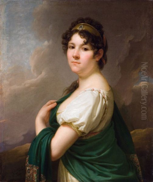 Portrait of Ludwika Kossakowska Oil Painting by Johann Baptist von Lampi the Elder