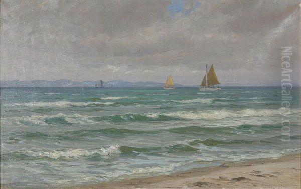 Marine. Oil Painting by Vilhelm Arnesen