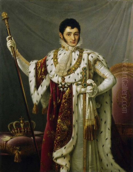 Jerome Bonaparte, King of Westphalia. Oil Painting by Francois Kinson