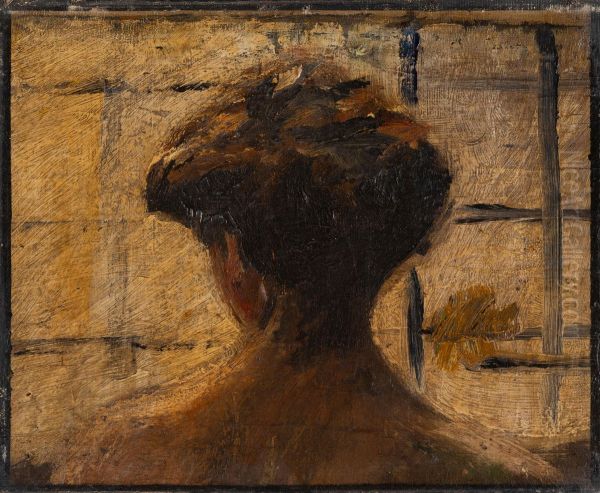 Study of the Back Nude Oil Painting by Lovis Corinth