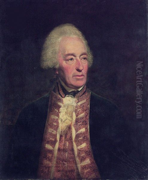 Admiral Robert Roddam, 1719-1808 Oil Painting by Lemuel Francis Abbott