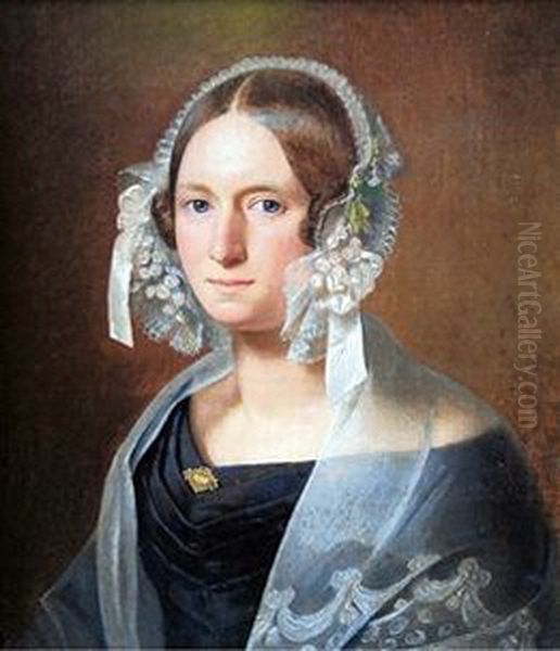 Catharina Hermansen, geb. Schlaikier (1809-1893) Oil Painting by Unidentified painter