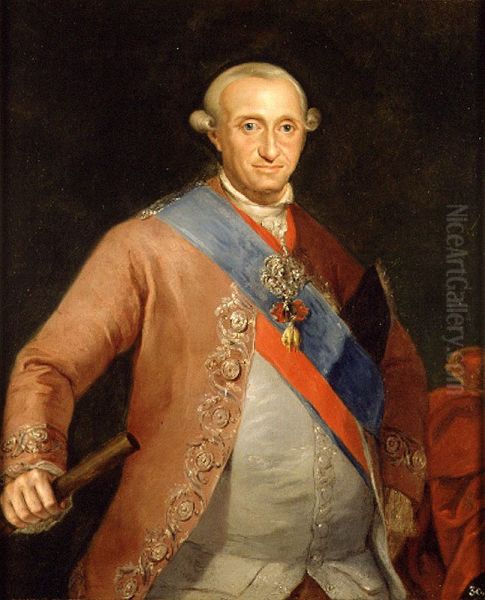 El rey Carlos IV de Espana Oil Painting by Josep Vergara