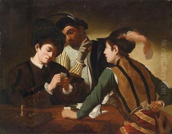 The Cardsharps / I Bari Oil Painting by Michelangelo Merisi Da Caravaggio