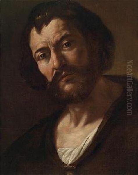 Portrait Of A Man Oil Painting by Michelangelo Merisi Da Caravaggio