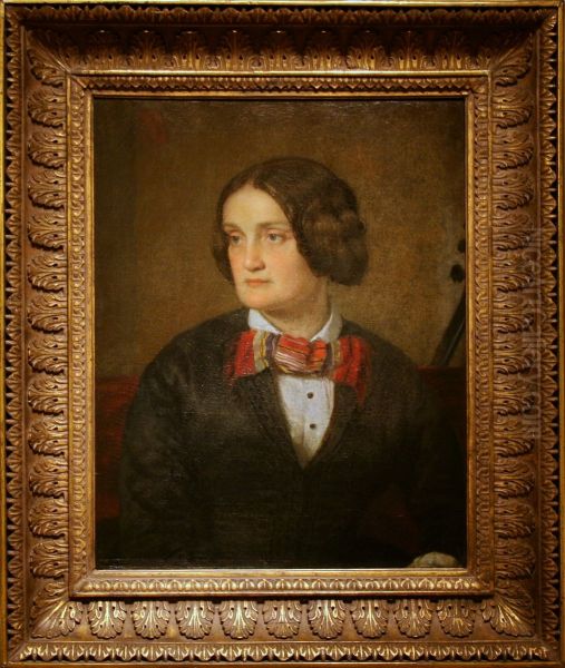 Portrait ofCharlotte Cushman(1816-1876) Oil Painting by William Page