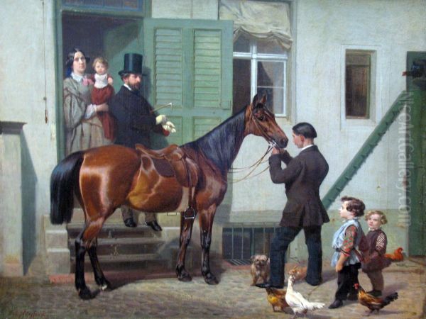 Ride of the Artist Oil Painting by Carl Steffeck