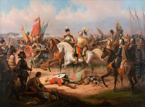 Chodkiewicz after the Battle of Kirchholm Oil Painting by January Suchodolski