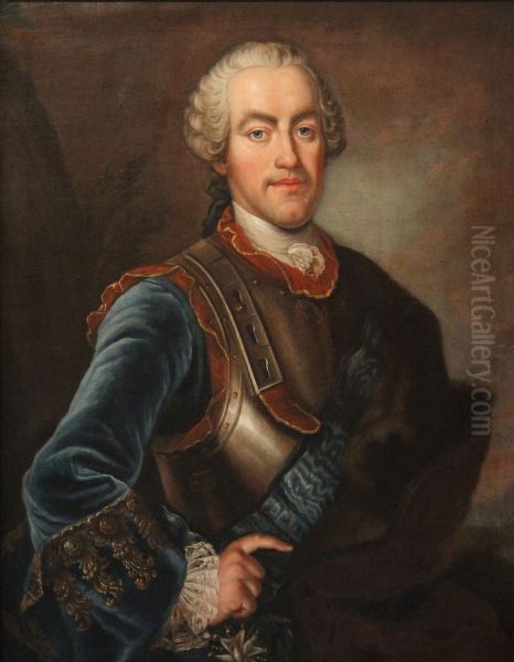 Portrait of Tomasz Antoni Zamoyski (1707-1752) Oil Painting by Louis de Silvestre