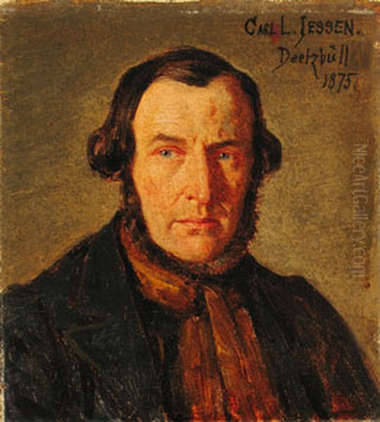 Portrait of Broder Bahnsen Oil Painting by Carl Ludwig Jessen