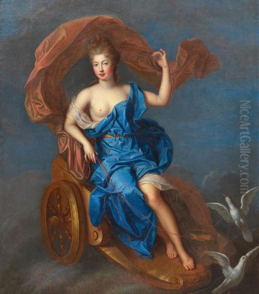 Portrait of Mademoiselle de Blois as Venus Oil Painting by Pierre Gobert