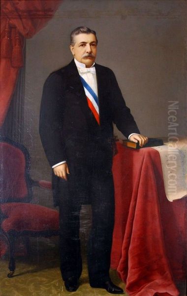 Retrato del Presidente Domingo Santa Maria Gonzalez (1881-1886) Oil Painting by unknown